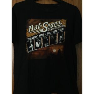 Bob Seger Travelin’ Man The Final Tour 2018-19 Black Concert Shirt L